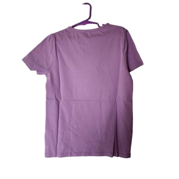 Mini Boden Strawberry Tee Applique Purple Girls size 9 10 Years Kids - Picture 7 of 7